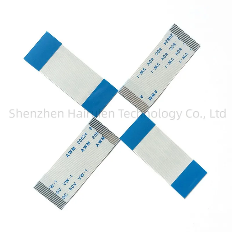 100PCS FFC flexible ribbon cable connection line flat shielded wire 1.0mm in the same direction13P14P15P16P17P18P19P20Ptest line