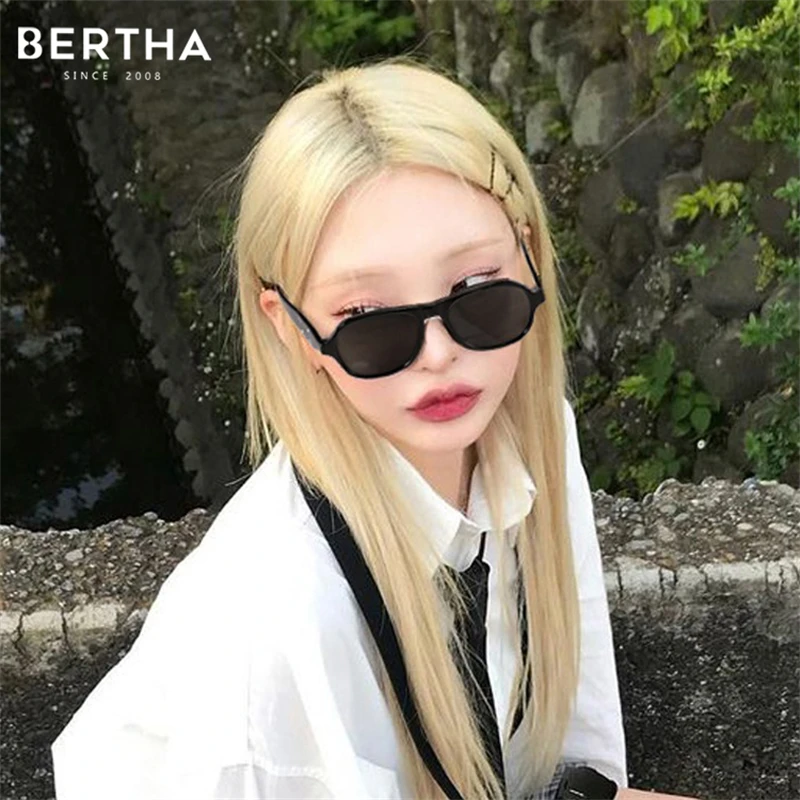 

BERTHA 2024 New GM Margila Sunglasses Cat's Eye Women's Advanced Vintage Sign Jointly Sunglasses Men's UV Protection UV400