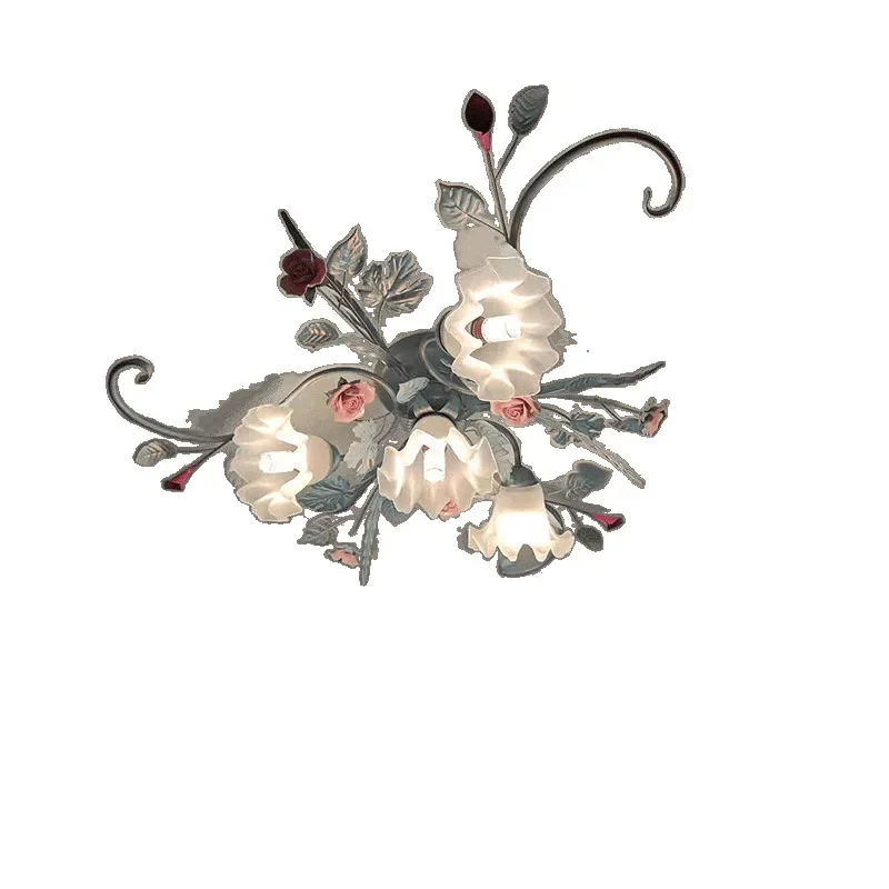 

American Japanese blue B & B bedroom light New romantic rose beauty salon light