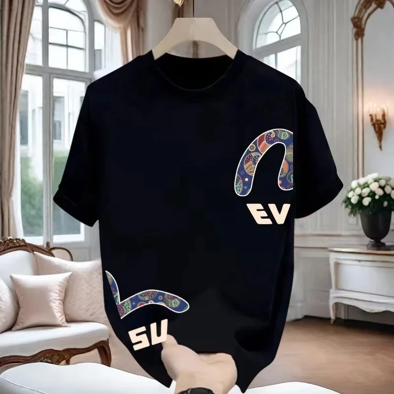 

2026 Новые высококачественные мужские и женские футболки с японским модным принтом и круглым вырезом, большие размеры, с короткими рукавами