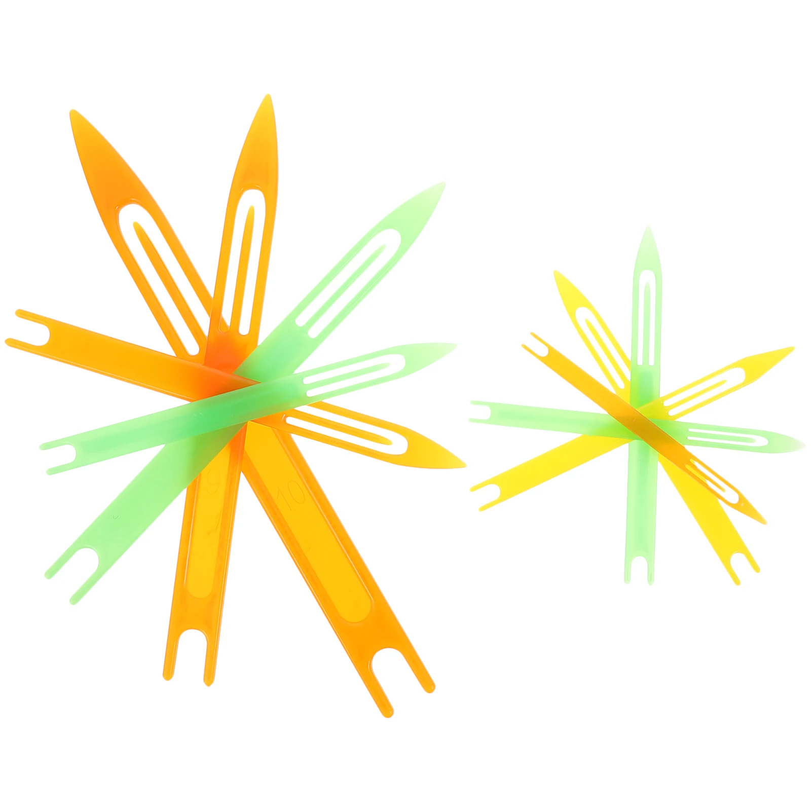 

10pcs Plastic Fishing Net Weaving Shuttles Automatic Winding Repair Tool Cast Net Mending Kit Durable Smooth for Anglers