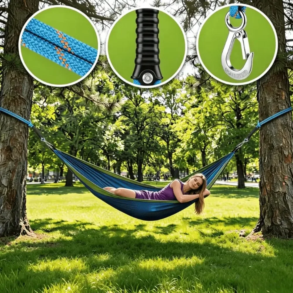 Stainless Hook Loop Swing Hanging Rope Hammock Hanging Chair Connecting Rope Outdoor Tree Hanging Chair Crossbeam Fixing Parts