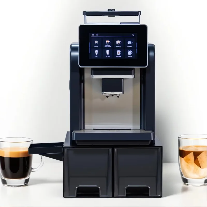Commercial Professional Smart Coffee Maker Bean to Cup Best Touch Screen Espresso Coffee Machine with Grinder