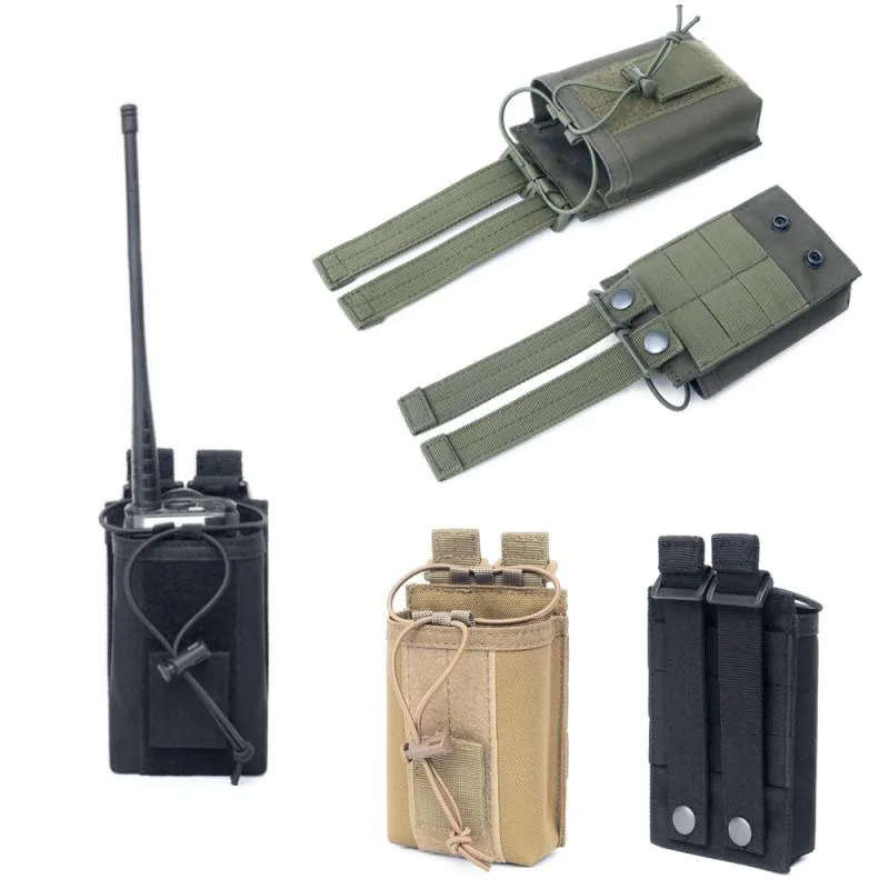 CS Outdoor Vest Molle Radio Pouch Small Intercom Walkie Talkie Bag Mobile Phone Waist Pouch Bag