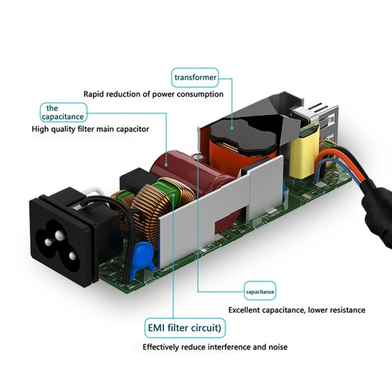อะแดปเตอร์แม่เหล็ก65W 15V/4A 2.Charger LAPTOP สำหรับหนังสือ2/3แล็ปท็อป3โปร X/7/6 (สหรัฐ