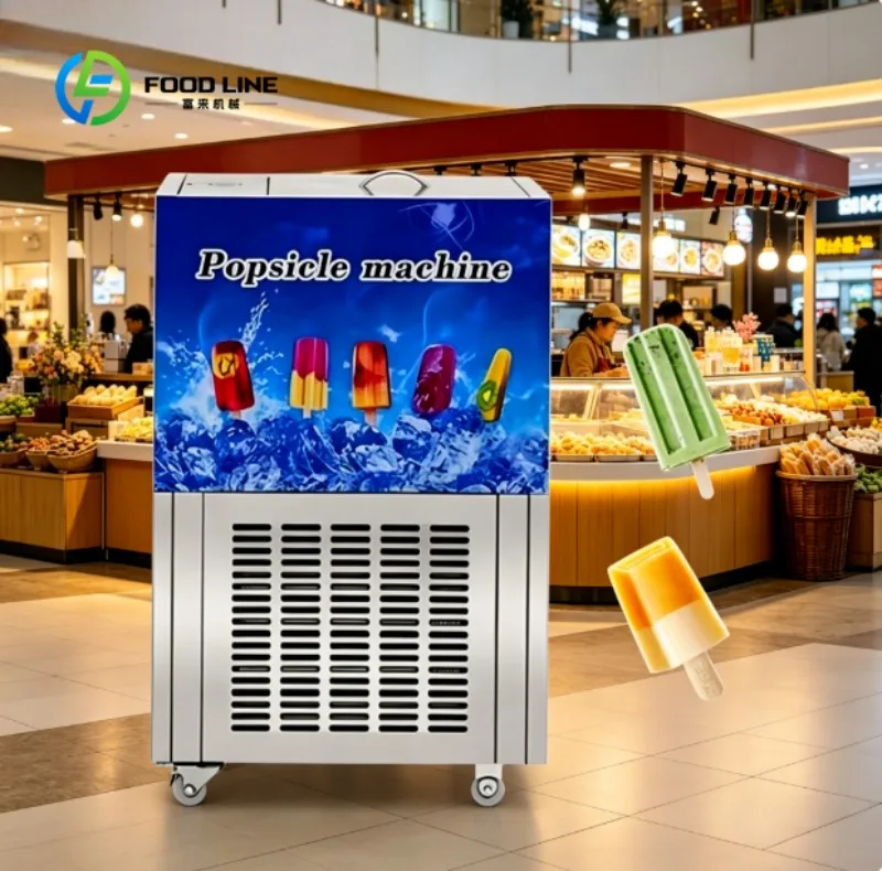 

Industrial Popsicle Maker Machine with Multiple Mold Frames, Efficient Cooling Structure, Durable Stainless Steel Body