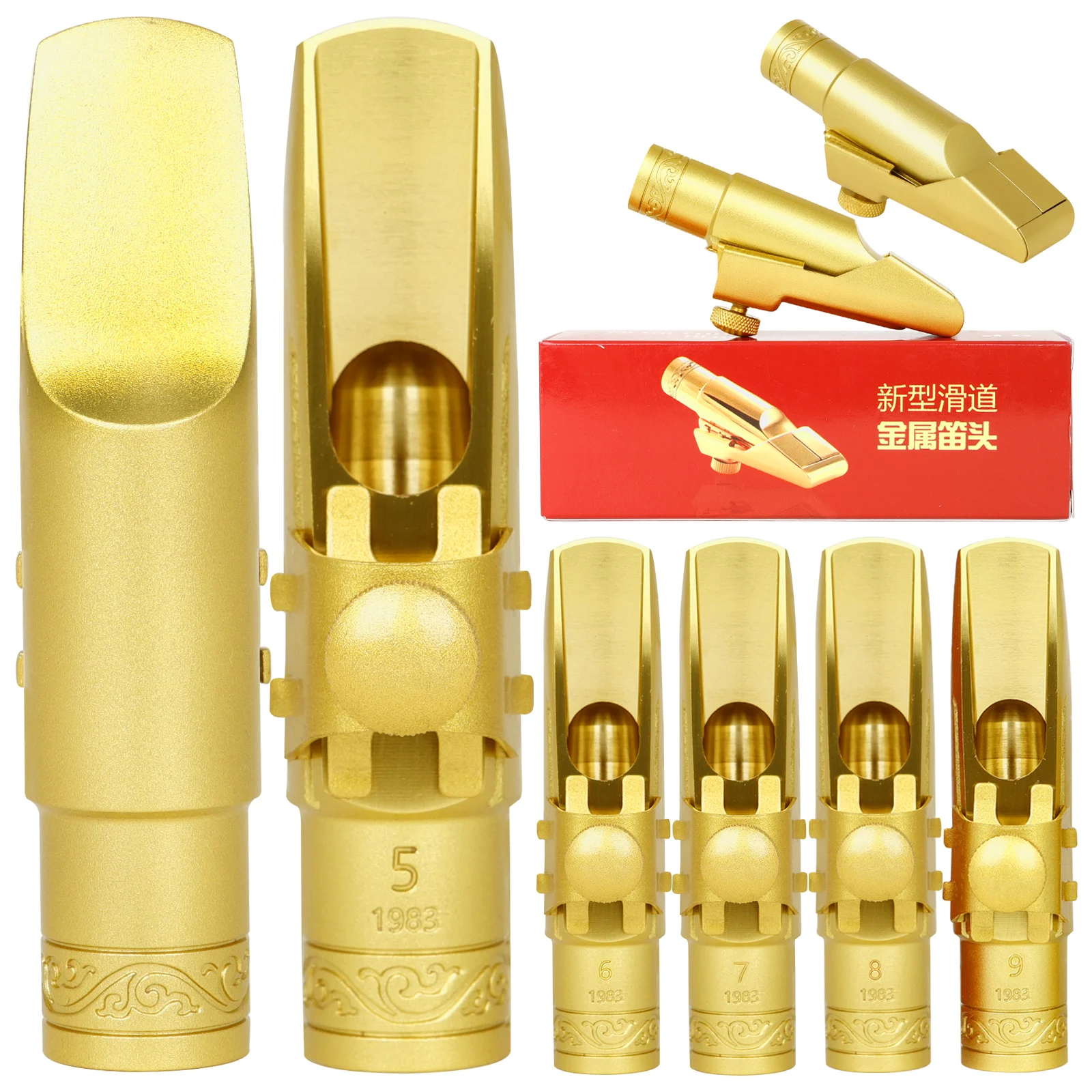 

Premium Saxophone Mouthpiece Alto Soprano Tenor Sax Metal Brass Mouth Pieces Saxophone Parts Woodwind Instrument Accessories