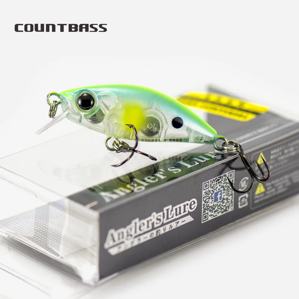 COUNTBASS Langsam sinkender Minnow 43 mm 1-3/4" 4,8 g 3/16 oz. Wobbler HardBait Plug Angelköder La Peche Au Leurre – Detail 21