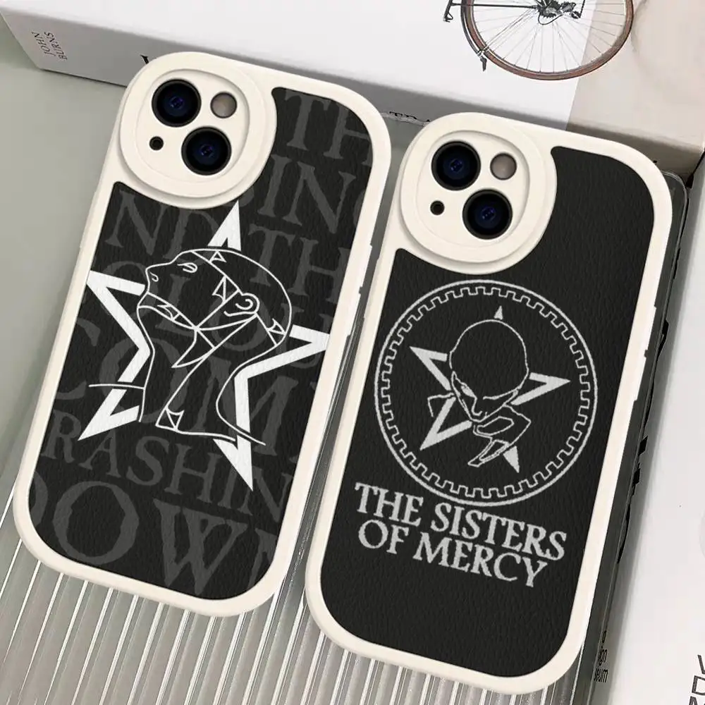 

The Sisters Of Mercy Band Phone Cover For IPhone 16 15 14 13 12 11 Pro Max Plus Leather Soft Case