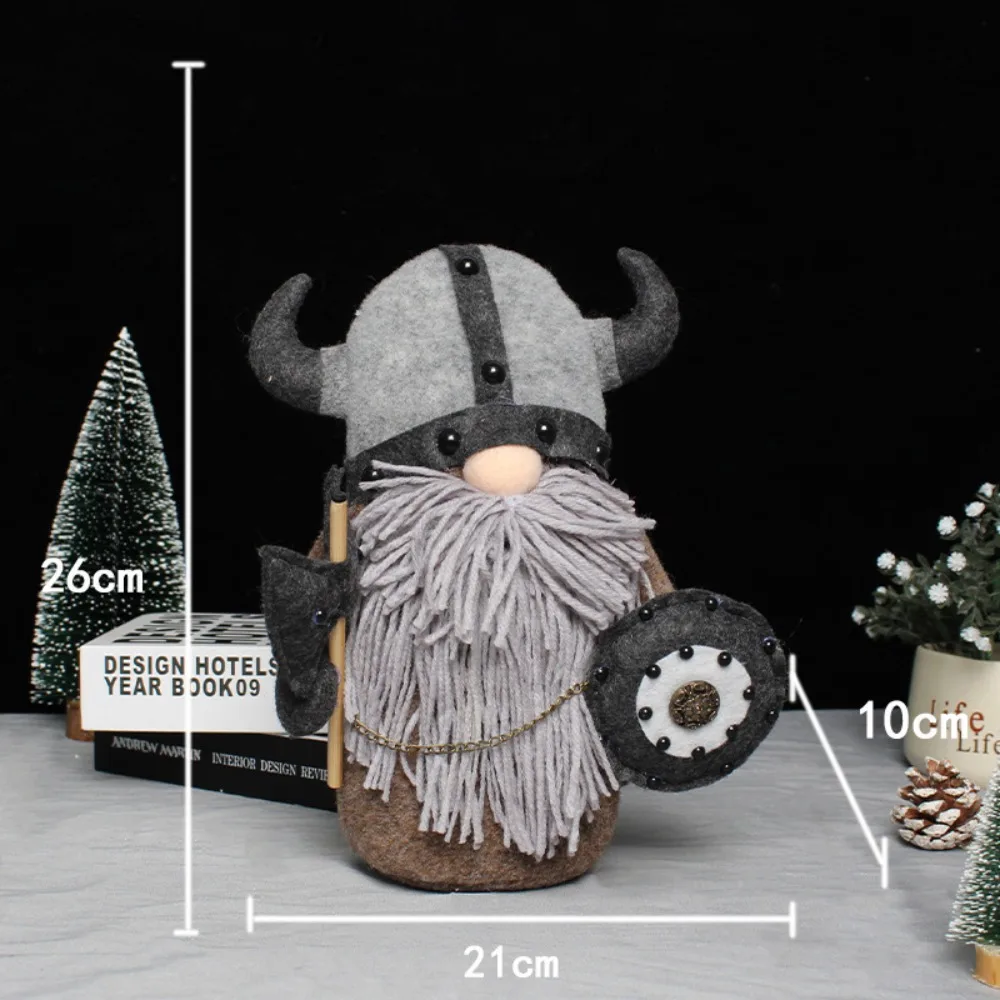 Durable Nordic Viking Gnomes Resin Reusable Viking Warrior Gnome Tabletop Statue Decor Decoration