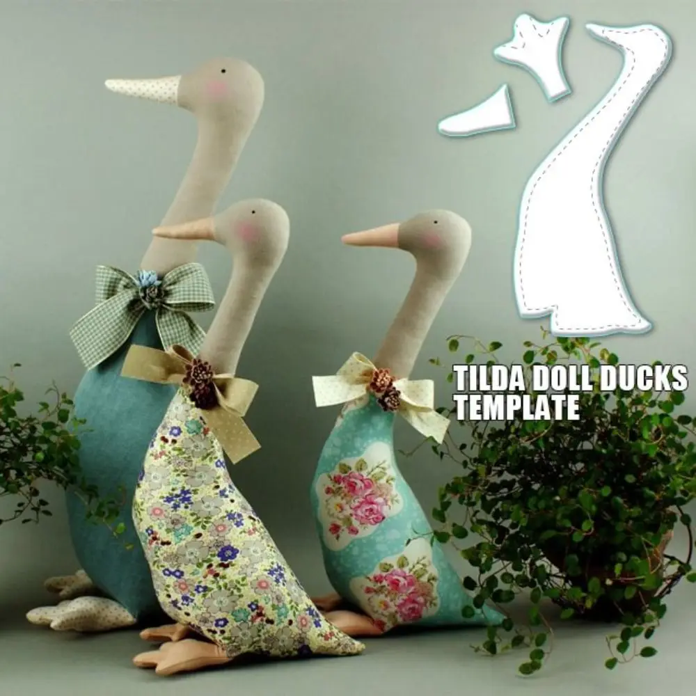 Transparent Ducks Decor Template Set DIY Handicraft Patchwork Ruler Template Quilting Ruler Reusable Handmade Products