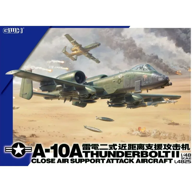 

1/48 Great Wall L4825 A-10A Thunderbolt II Closed Air Support Attack Aircraft assembly Scale diy toys Model Kit