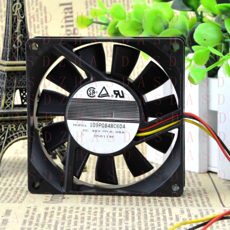 Z for SANYO 109P0848C604 8020 8CM 48V 0.08A Chassis Industrial Cooling Fan Mute