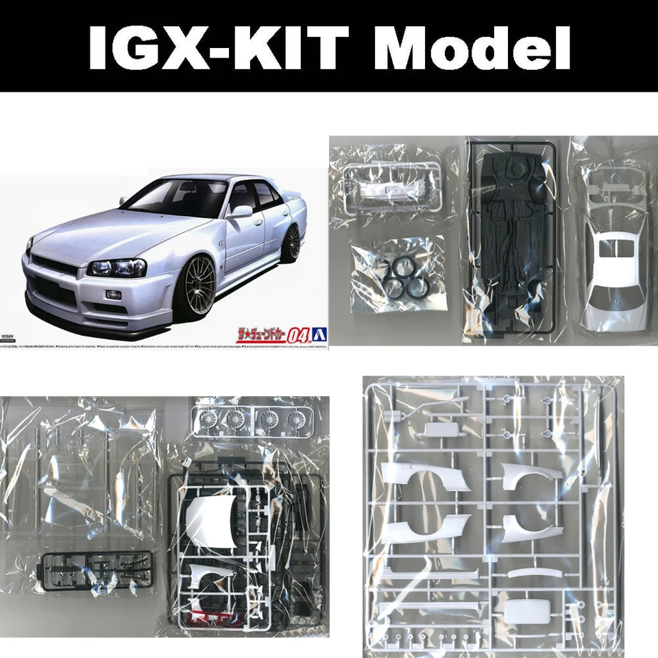 Aoshima 05534 1/24 Scale Skyline ER34 Uras Type-R 01 Sport Car