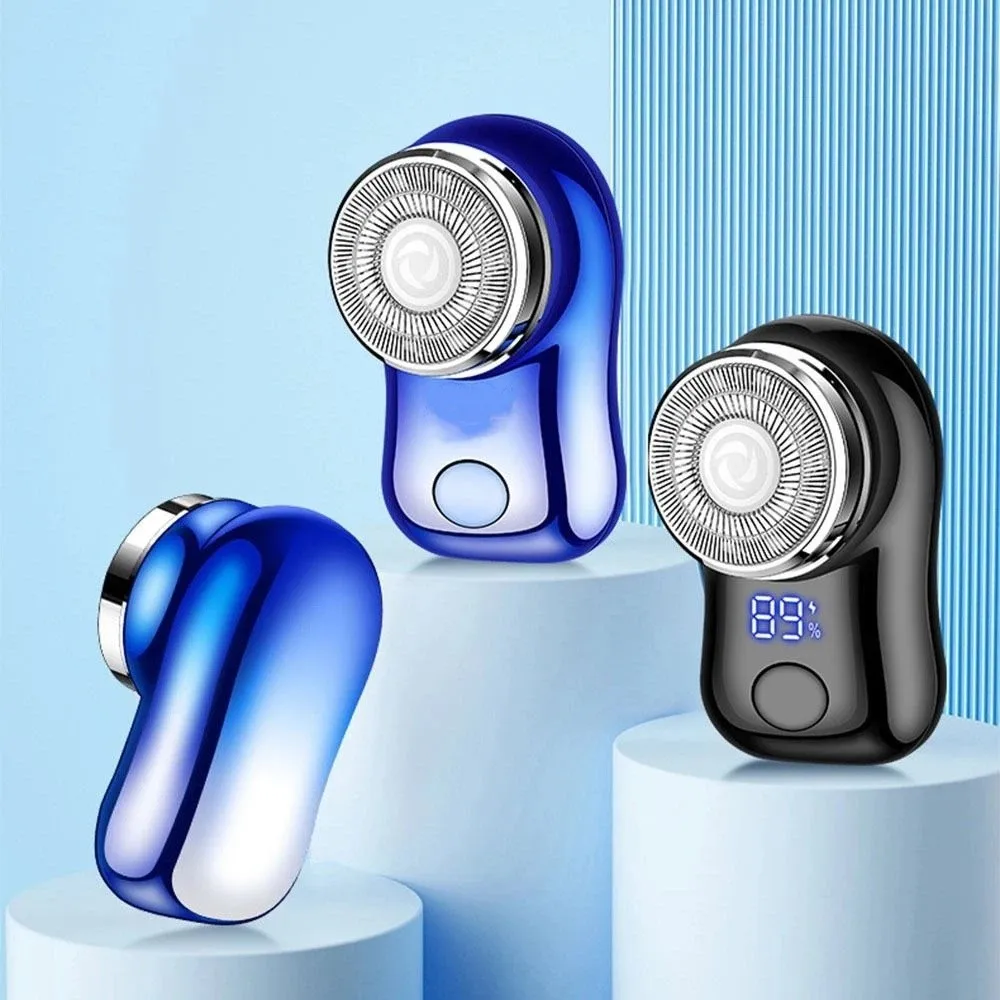 Cordless Mini Electric Shaver Waterproof LED digital display Men Electric Shaver USB Rechargeable Portable Men's Beard Trimmer