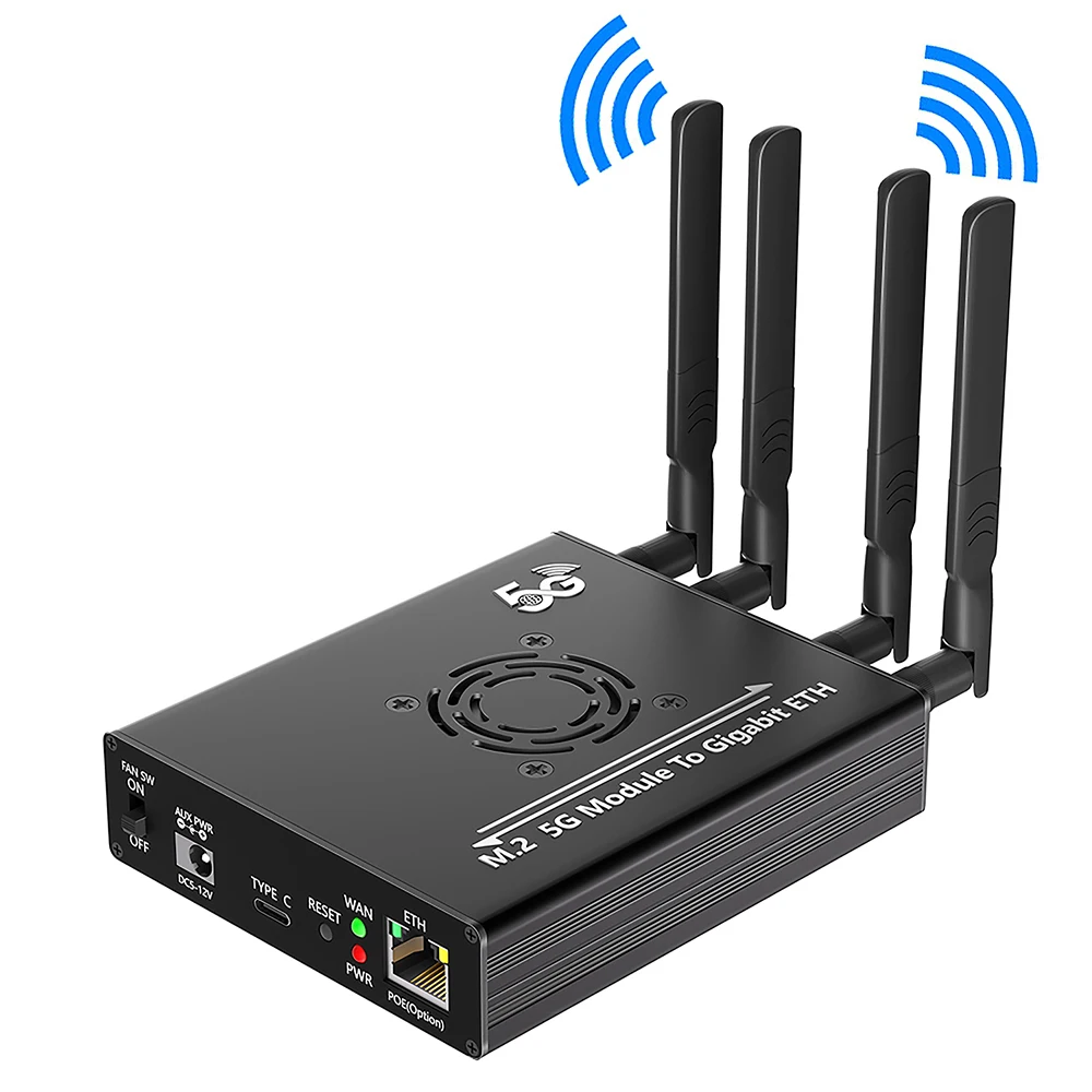 

Модуль 4G 5G к адаптеру ETH NGFF M.2 Type-C Порт RJ45 Realtek RTL8125BG Контроллер POE Модуль для модема Quectel SIMCOM Fibocom