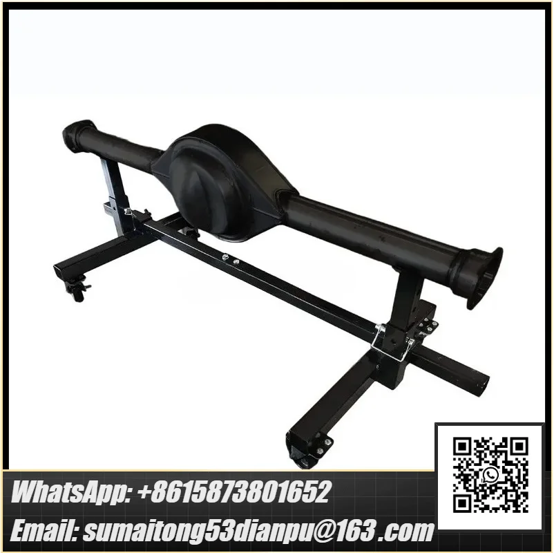 Solid shaft and body frame Mobile car with steel rotating casters Two sets of fixed size cars
