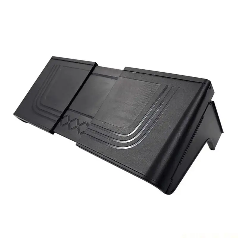 J0MA Car Route Display Cover with Extendable Center Section, ABS Navigation Screen Top Cover for 7 to 12 Inch Dashboard Monitor