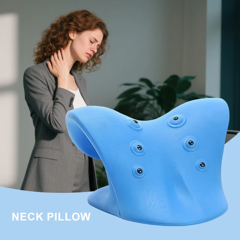 

Neck Shoulder Stretcher Relaxer Cervical Chiropractic Traction Device Pillow For Side Back Stomach Sleeper Remedial Pillows