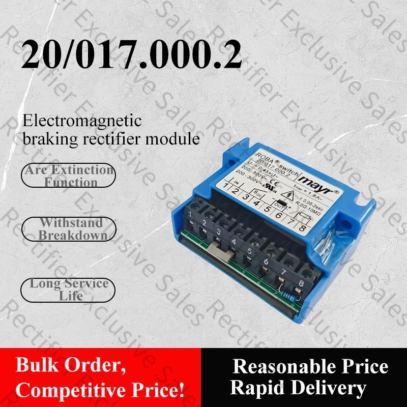 

mayr ROBA-20.017.000.2 1.8A Motor Brake Rectifier