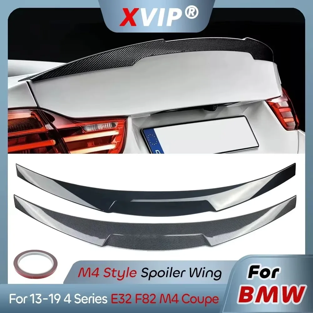 XVIP M4 MP PSM Style Rear Trunk ABS Spoiler Wing Tail Exterior Parts Spoiler Wing For BMW 2013-19 4 Series F32 F82 M4 Coupe 2-Dr