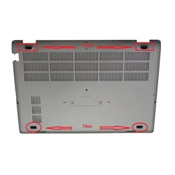 2Pcs/Set New Rubber Bottom Case Cover Feet Foot Kit Replacement for Dell Latitude 5400 5401 5410 5510 5500