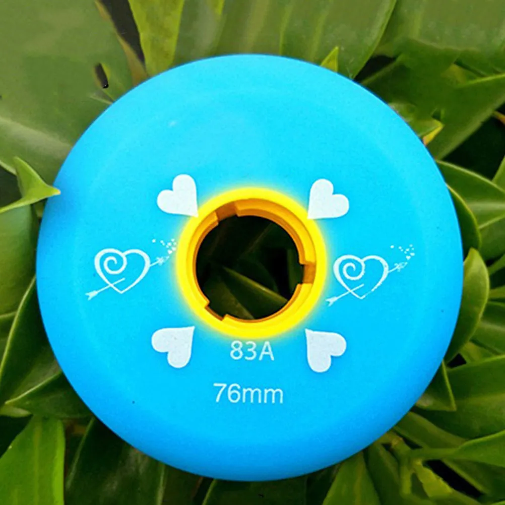 

4Pcs Skating Wheels Replacement for Roller Skates Inline Skates Smooth Rolling Wear Resistant Rubber Skate Wheels Stylish Design