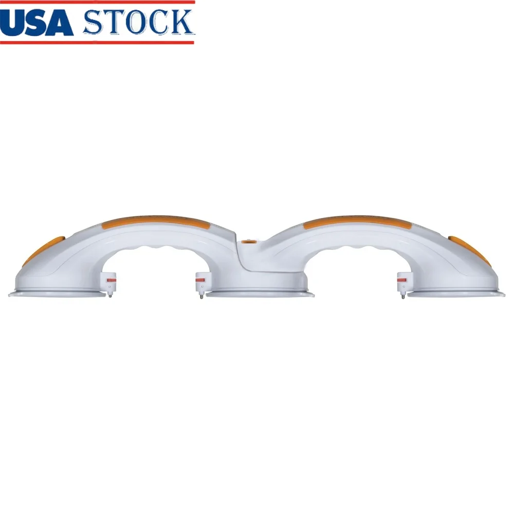 

Adjustable Rotating Suction Cup Grab Bar Bathroom Safety Tool-Free Installation Multi-Angle Support Strong Hold Non-Damaging