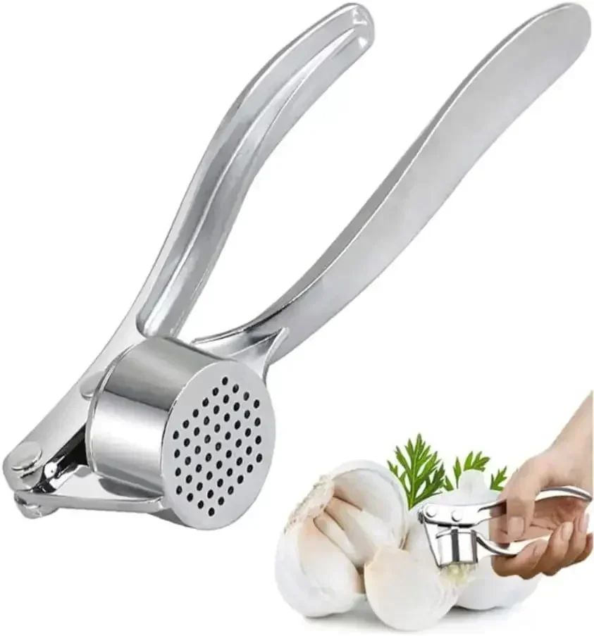 2025 جديد هراسة الثوم المصنوعة من الفولاذ المقاوم للصدأ لضغط القرنفل وتحطيم الزنجبيل المحمولة المطبخ الخضار الطبخ الطارد دليل طحن #5