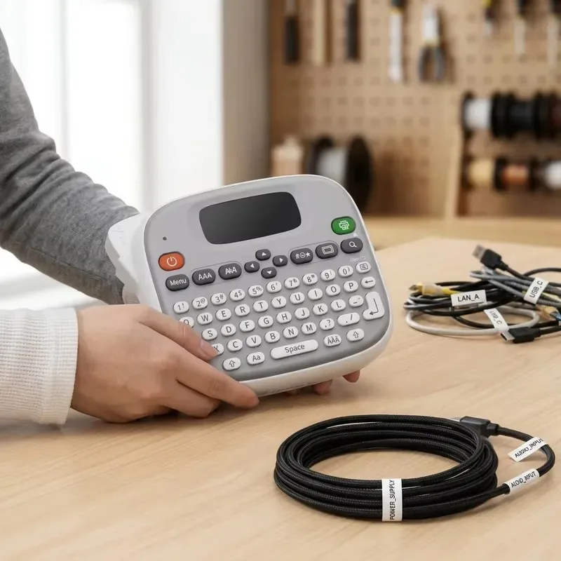 Hot Sale Rongta TM 95 9mm Margin Eco-Friendly Label Multi-Device Connection Bluetooth Label Maker with Keyboard