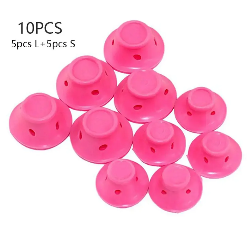 10/20 Stuks Paddestoel Haarkrulspelden Zachte Zachte Haarverzorging Rollers Antislip Siliconen Golfvormen Voor Gemakkelijk Diy styling Curling Gereedschap