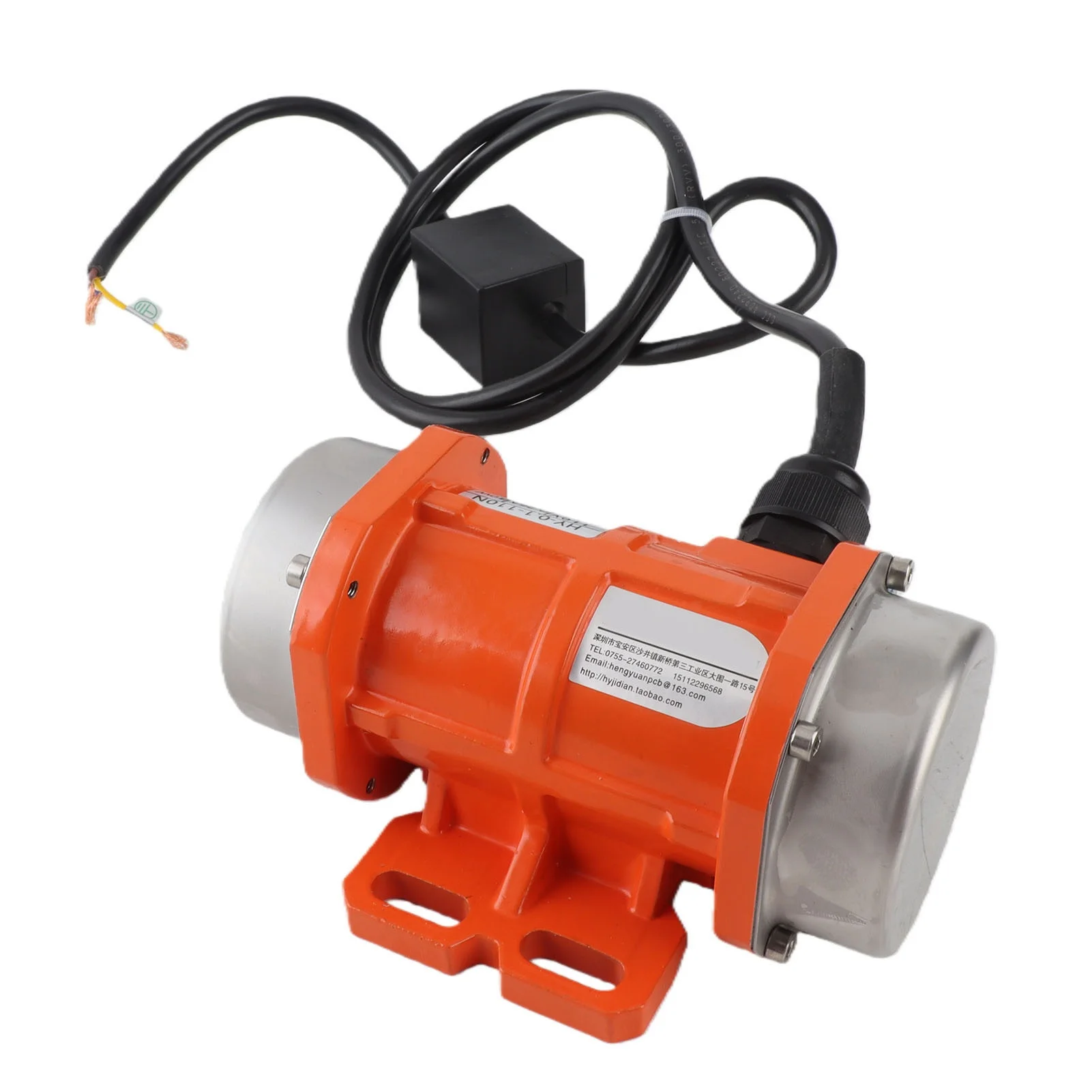 Concrete Vibrator Motor 3600RPM Maximum Speed IP66 Waterproof Aluminum Alloy Shell Single Phase Micro Vibrating Motor 30W 0.26A
