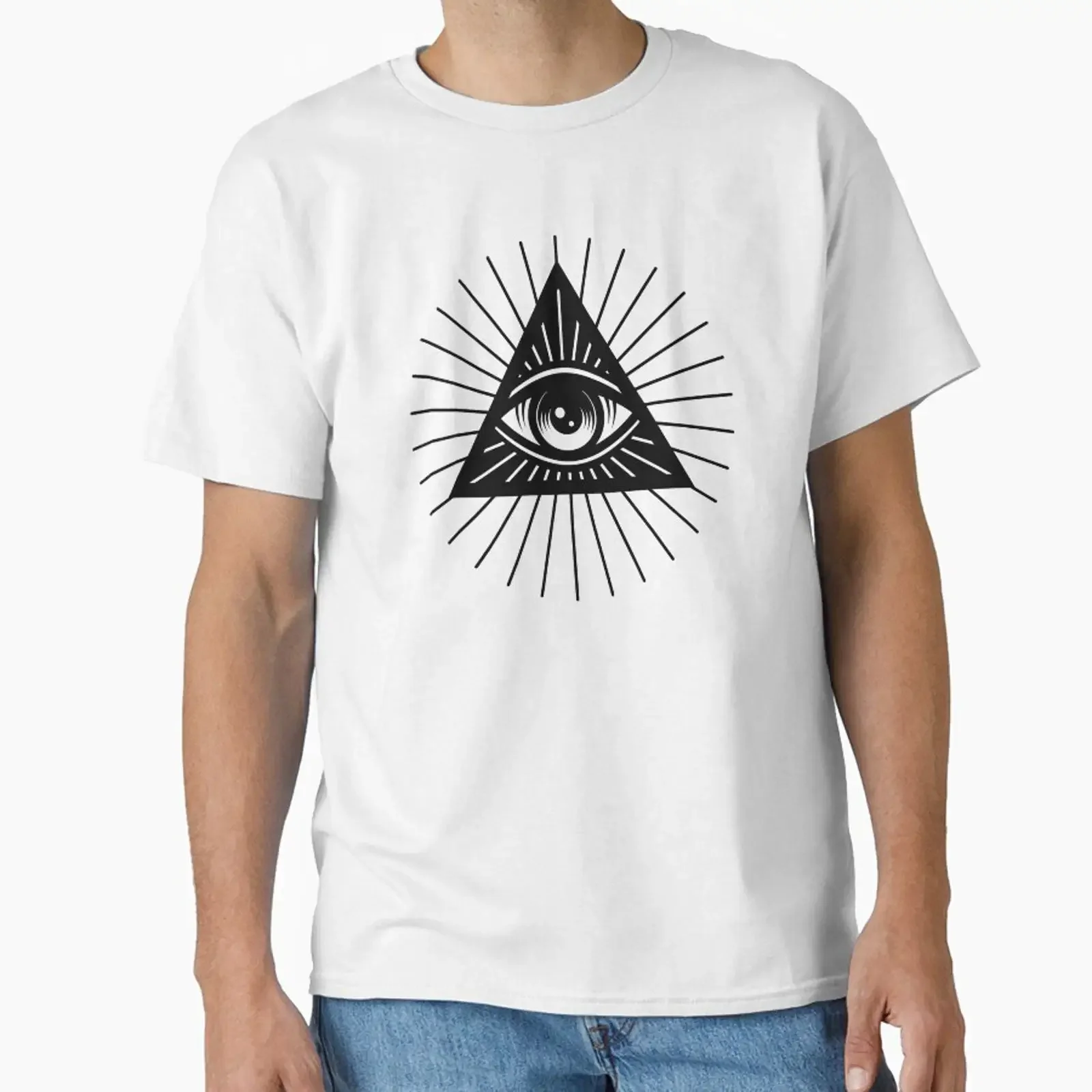 Eye of providence All seeing designed and sold by OniPicturesShop vintage Washed Unisex Comfortable Versatile designer clothes