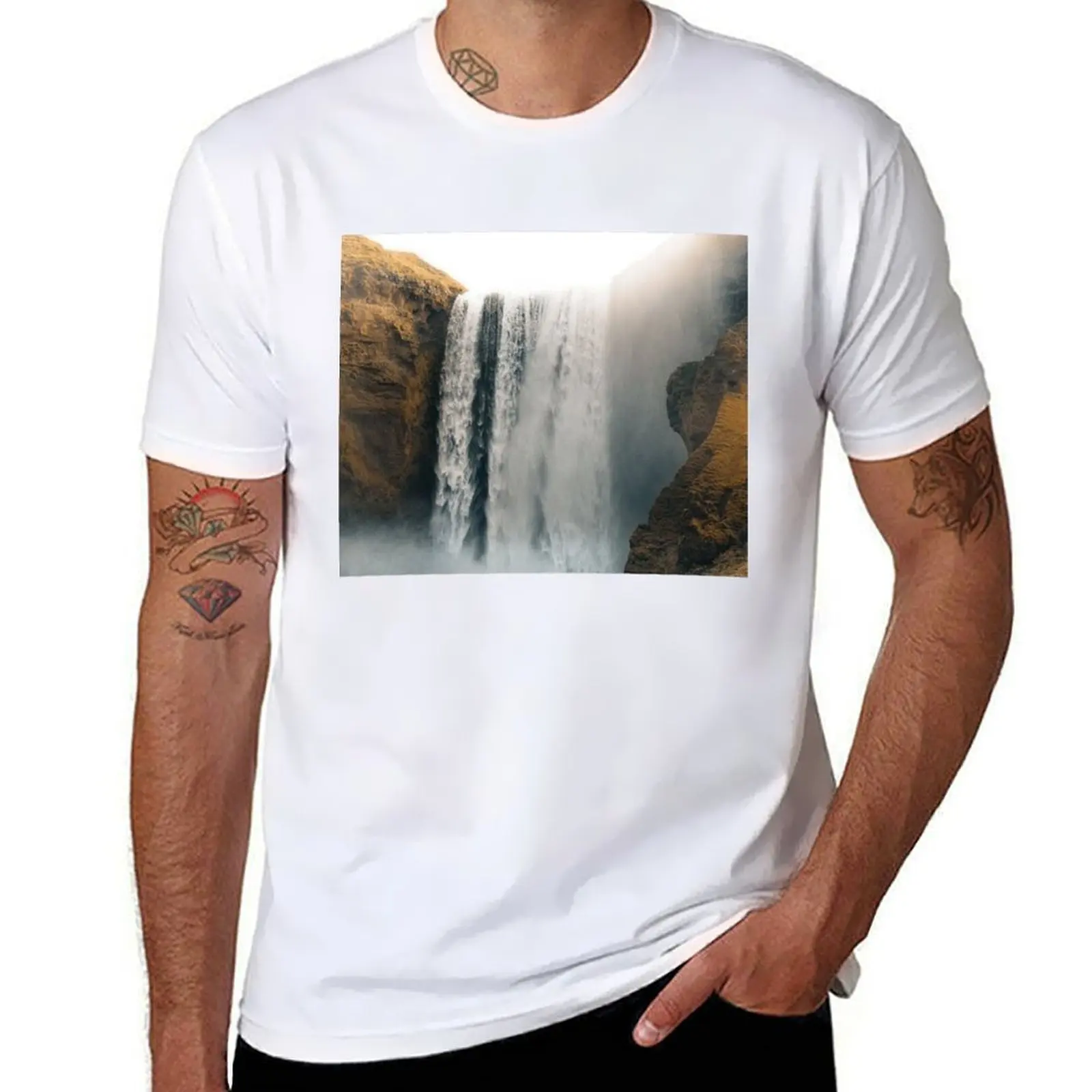 

I just want stare at this waterfall all day T-Shirt man t shirts graphic funny t shirts dark humor T-Shirt