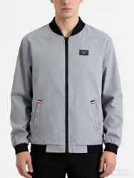 Man Leisure Jacket New Spring Autumn Solid Color And Comfortable Zipper Style Fashion Windproof Jacket