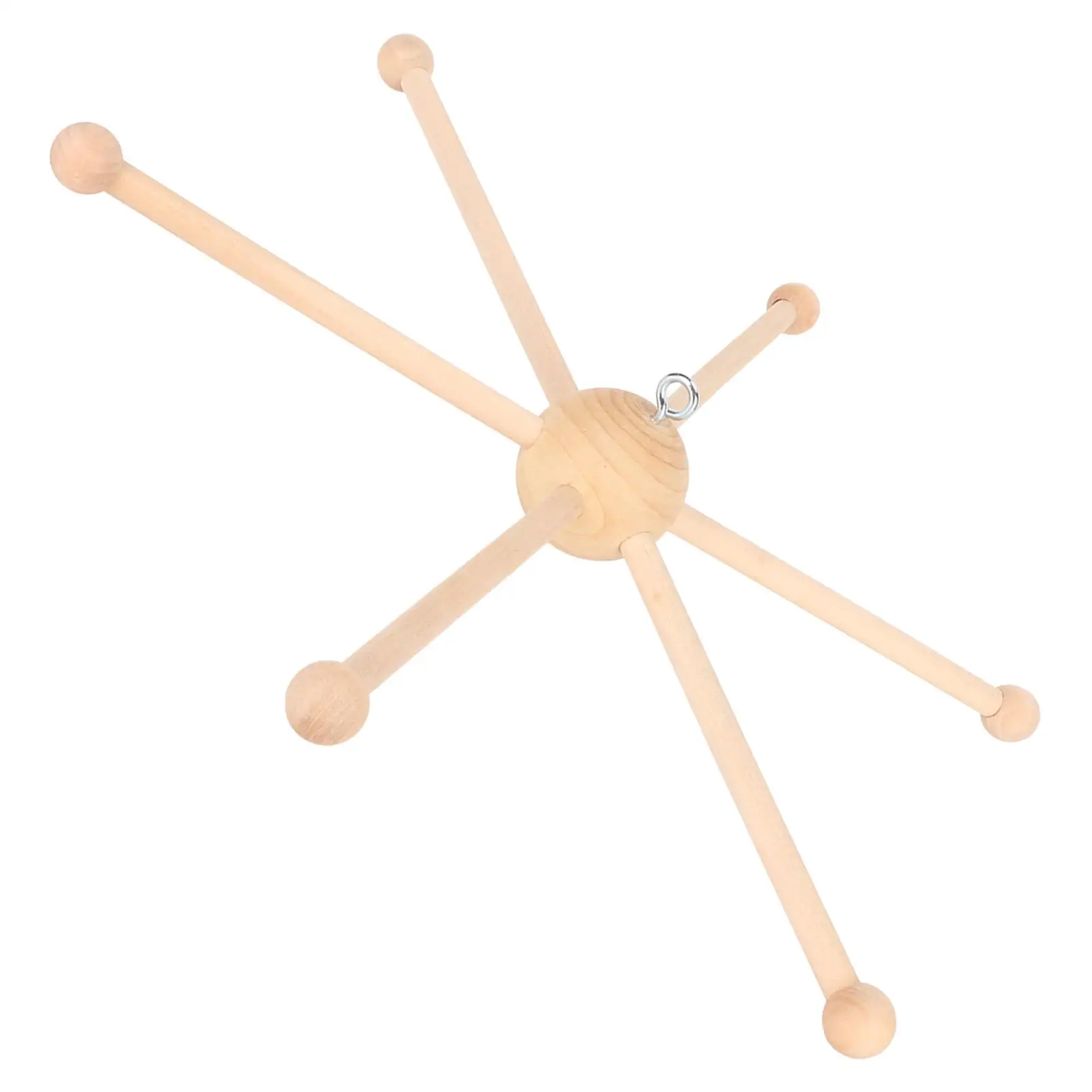 مجموعة شماعات متنقلة لسرير الأطفال الخشبي الطبيعي لألعاب السرير لديكور حضانة الرياح