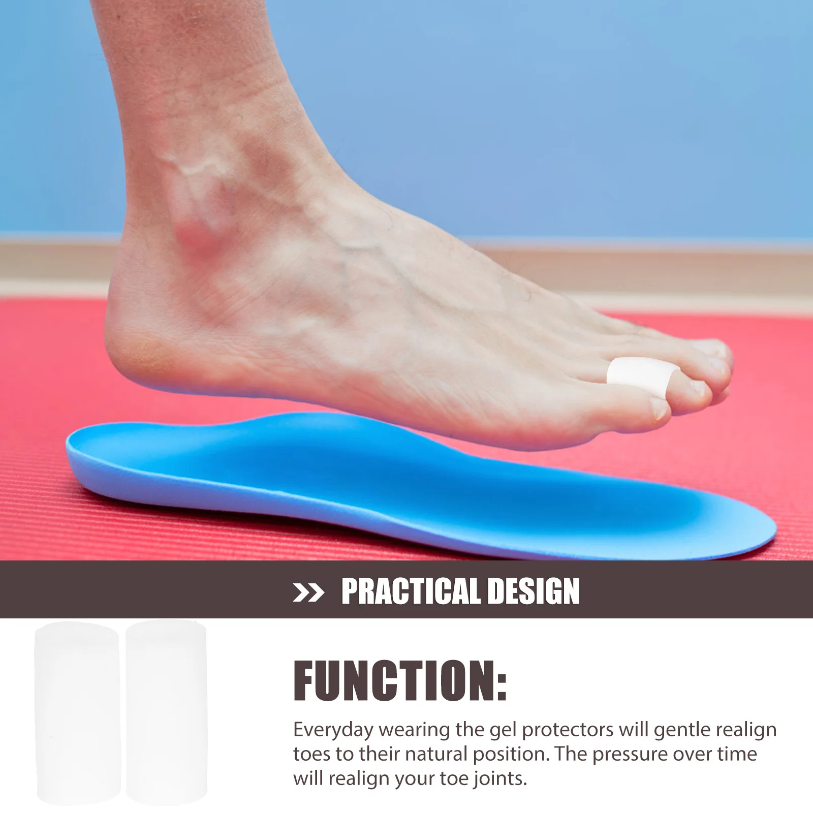 

Pair Gel Bunion Protectors Size S Medical Grade Sebs Silica Gel Toe Separator Relieve Bunion Discomfort Hammer Toe