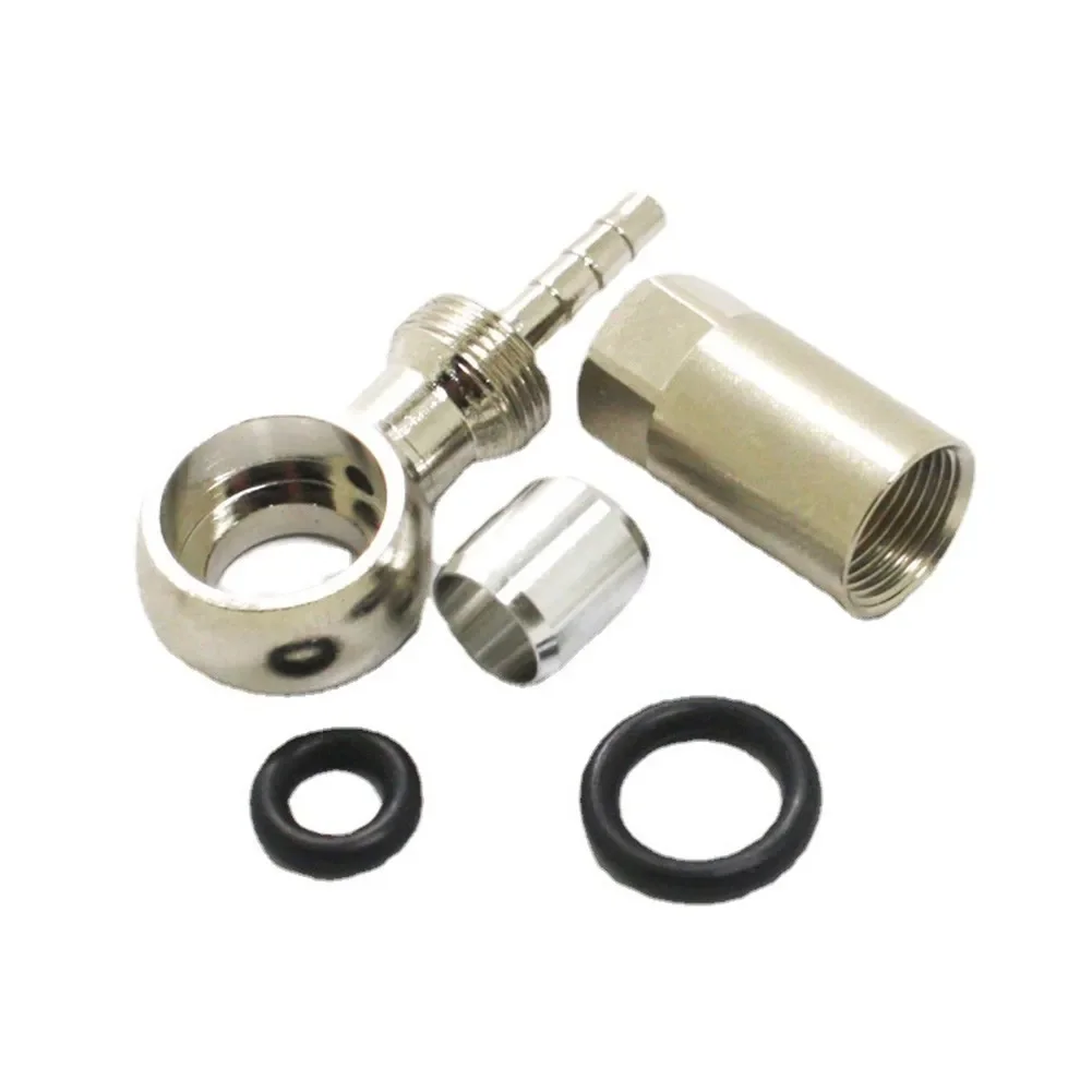 

1 Set Bike Cable End Banjo Set Hose Silver Connector Steel For SRAM LEVEL RED HRD For ELIXIR Bicycle Accessories