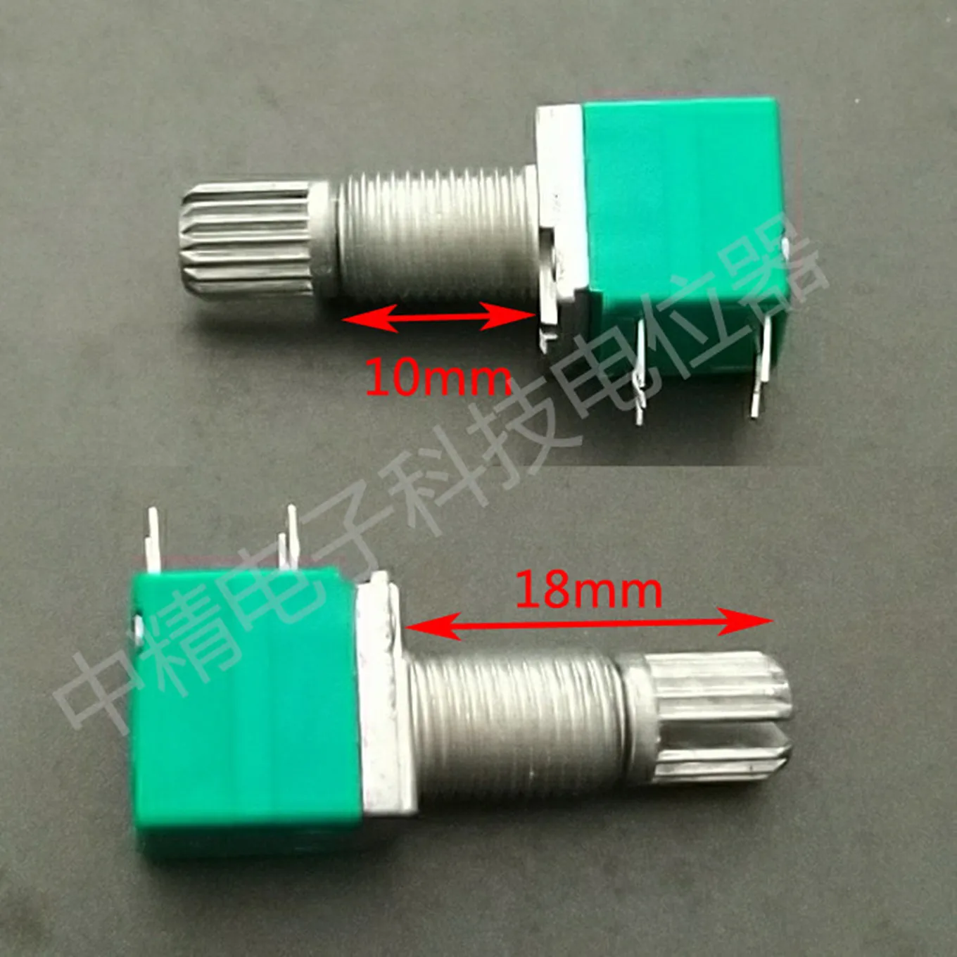 

Original new 100% ultra long threaded shaft 18mm 5pin adjustable potentiometer with switch 5K 10K 50K 100K