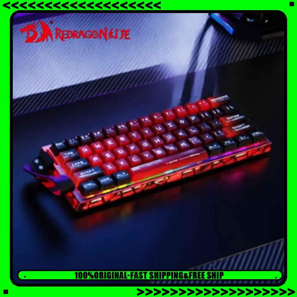 REDRAGON AEROX61 Проводная механическая клавиатура с магнитным переключателем и 0 мертвыми поясами из алюминиевого сплава RGPPC Игровая киберспортивная клавиатура