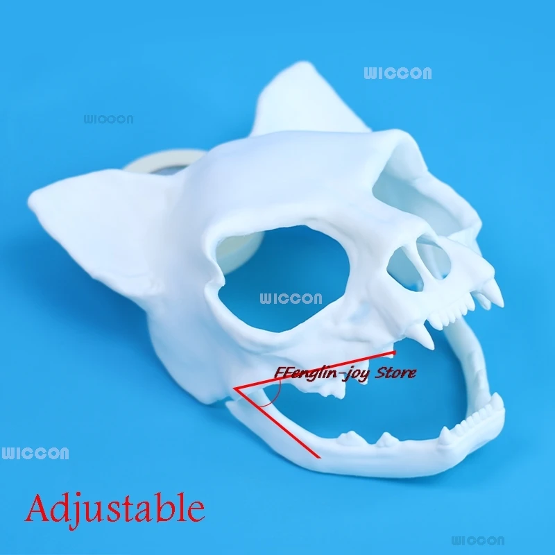 Realistic Animal Fursuit Cat Skull Kigurumi Furry Head Mask Furry Head 3d Print Head Furry Capsule Fursuit Cosplay Headsets Prop