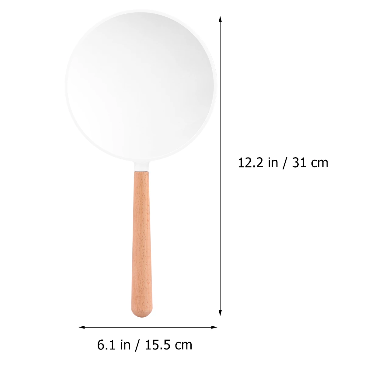 화장대 거울 소형 메이크업 휴대용 핸드 빈티지 휴대용 거울 세련된 광택을위한 유리 렌즈