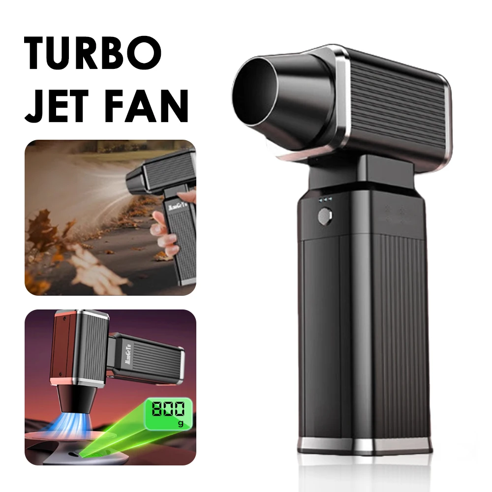 

Мощный турбовентилятор-пылесос с зарядкой Type-C, высокоскоростной (52 м/с), 4 режима скорости, турбовентилятор для интенсивной очистки