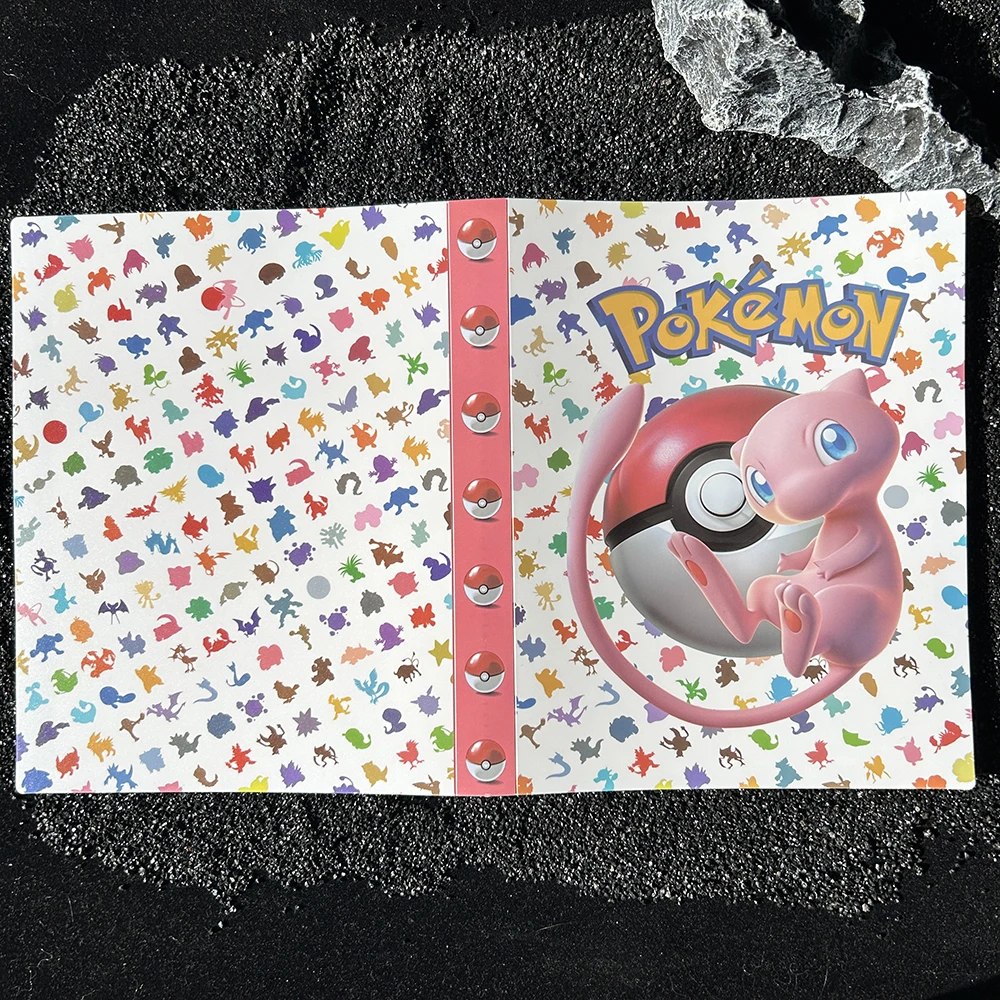 

Diy PTCG MEW MEWTWO Collectible ACG Card Album Can Hold 240 Self Made for Collection Game Anime Card Hobby Birthday Gifts