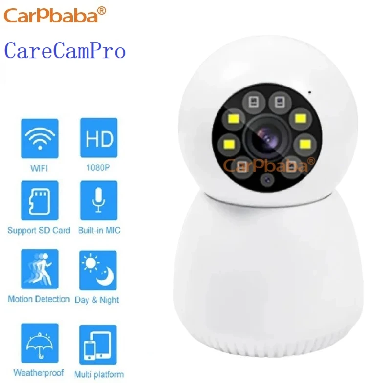 CARPBABA CareCamPro 3MP WIFI IP Camera Surveillance Full Color Night Vision Security Protection Wireless Baby Monitor Smart Home