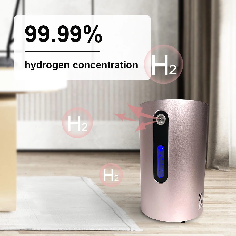 SUYZEKO Hydrogen Inhalation Machine  Portable Molecular Hydrogen Water Generator for Wellness 99.99% Purity Low Noise  200ml/min