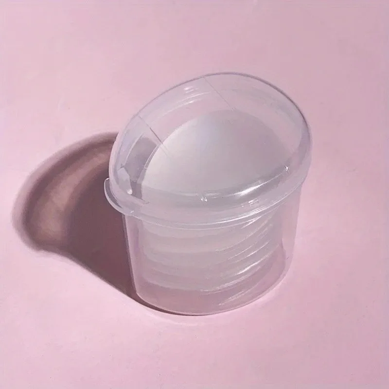 Mini pincéis de maquiagem de silicone, reutilizáveis, sem fragrância, para base, corretivo e pó, acessórios de maquiagem, 4 pacotes