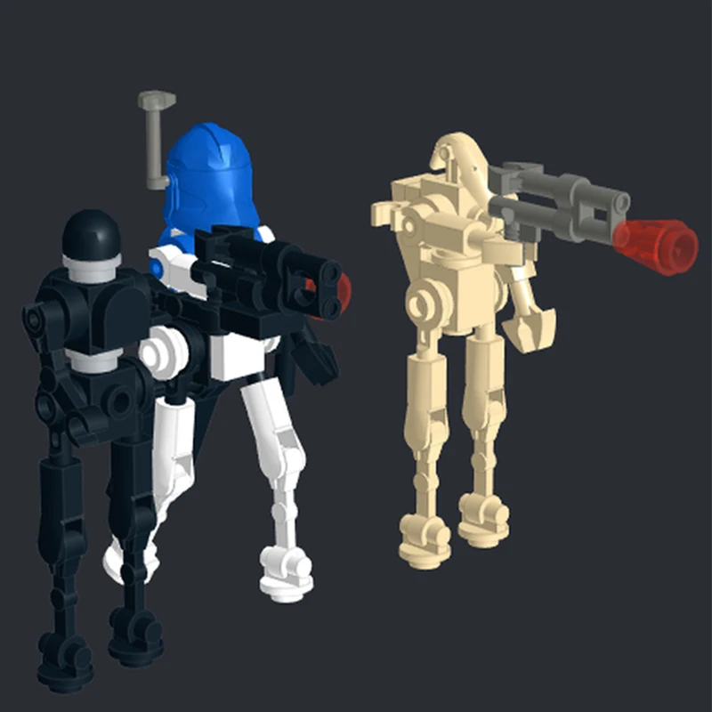 

82 MOC Star Batter d1 k2so Rexes Droid Agile Iconic DIY Model Building Blocks Birthday Toys Gift