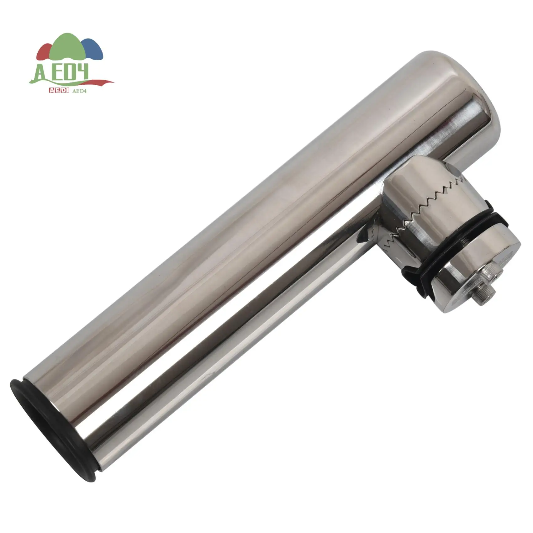 

AED4-2Pcs Boat Stainless Steel Clamp On Fishing Rod Holder Rails 7/8 Inch To 1 Inch Tube Ship Stainless Steel Rod Frame Adjustab