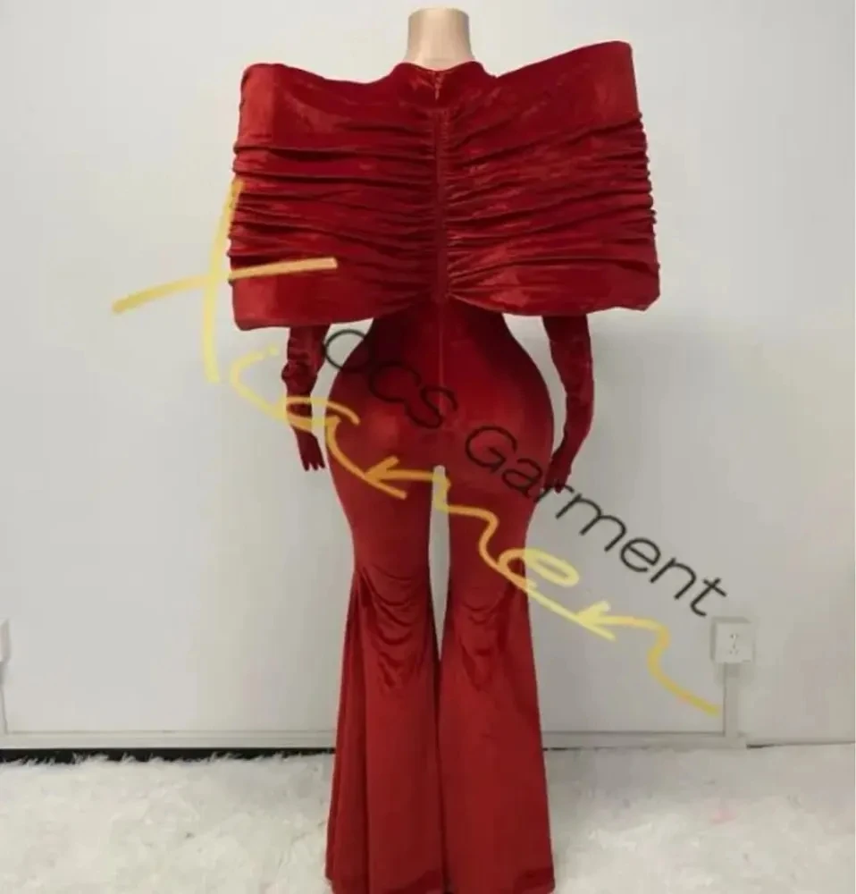 Burgundy Velvet Max… - image